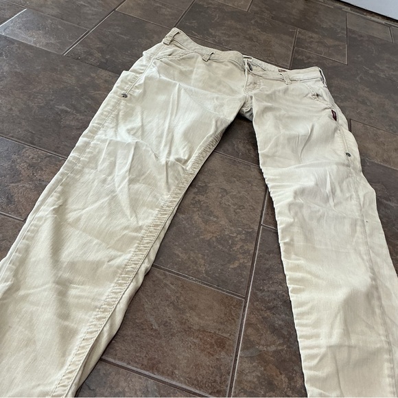 Silver Jeans Light Khaki Women's Chinos relaxed skinny - Picture 2 of 5